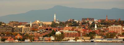 View of Burlington, VT from the lake