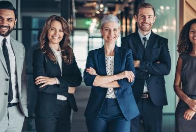   Save Edit Make a video NEW Confidence and success Multi-ethnic group of business persons standing side by side Teamwork Stock Photo Description Multi-ethnic group of business persons standing side by side