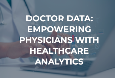 graphic image on healthcare analytics with title of blog 