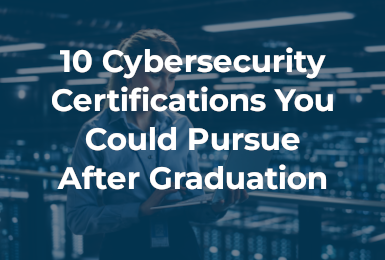 image of cybersecurity professional with blog title overlaid