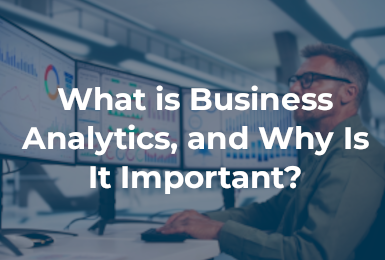 image of business analyst with blog title overlaid
