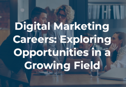 image of marketing professionals with blog title overlaid  