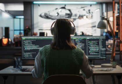 ethical hacker working on project 