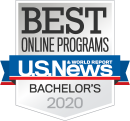 US News & World Report Best Online Programs Bachelor's Badge 2020