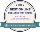 Ranked among best online web development bachelor's degrees
