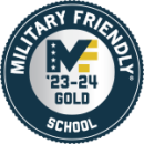 gold badge for military friendly schools 2023-2024