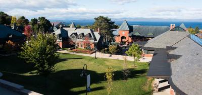 The Champlain College campus in Burlington, VT