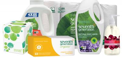 Variety of Seventh Generation products