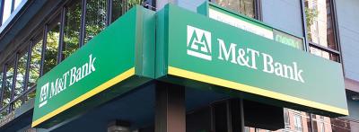 M&T Bank signage outside of building