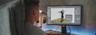 Young designer creates 3D model and animation of game character