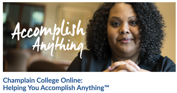 Champlain College Online updates branding in 2016